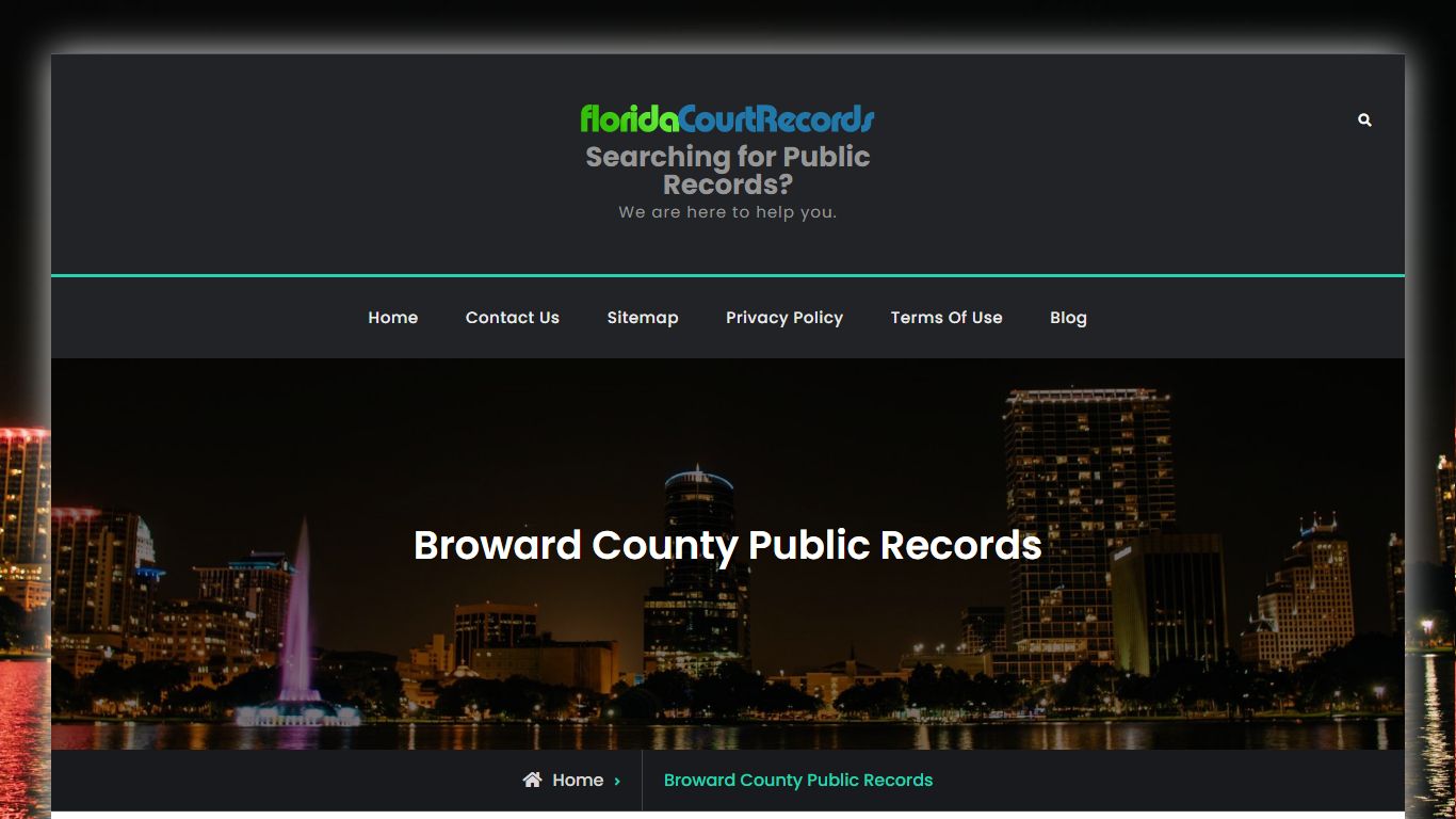 Broward County Public Records | Searching for Public Records?